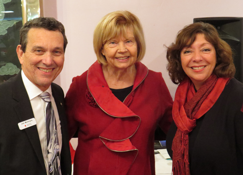 American Red Cross Communications and Marketing Manager Jim McIntyre, Ingrida Bublys and Caryn Candisky, District Director at Office of U.S. Senator Rob Portman