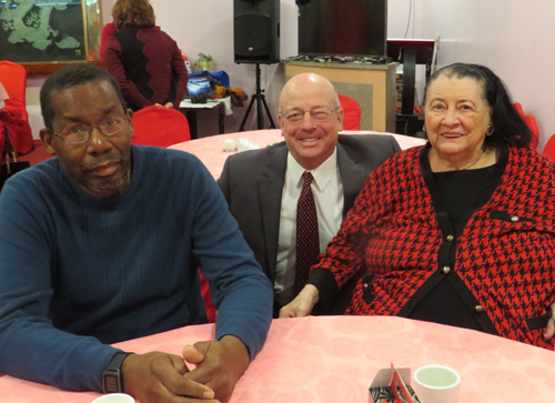 CAP volunteer Rich Woods, Lou McMahon and Pat Hanson