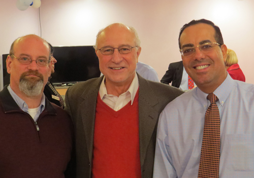 Cleveland Cultural Gardens Federation VP Tom Turkaly, Dr. Richard Crepage and CPA Samy Tanious