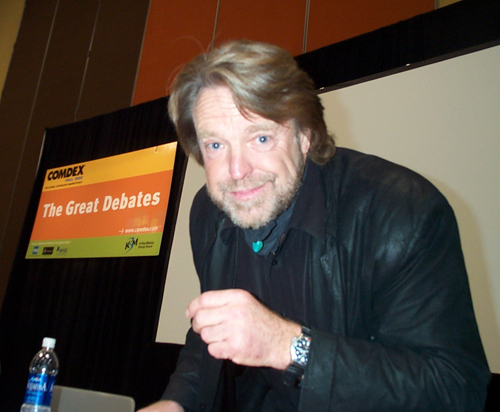 John Perry Barlow at Comdex 2002 - copyright Dan Hanson