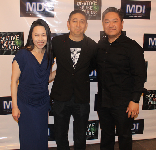Lisa and Wayne Wong with Johnny Wu