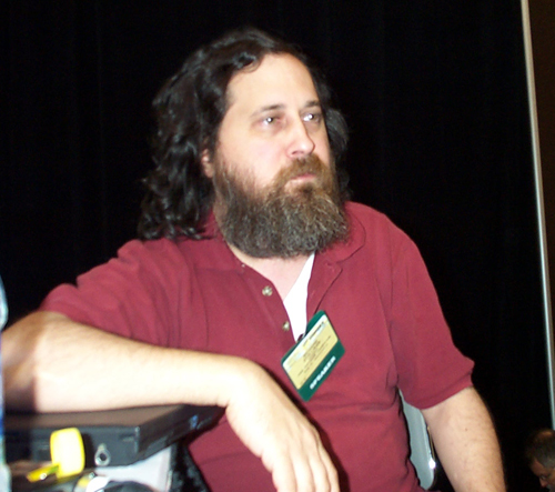 Richard Stallman at Comdex 2002 - copyright Dan Hanson