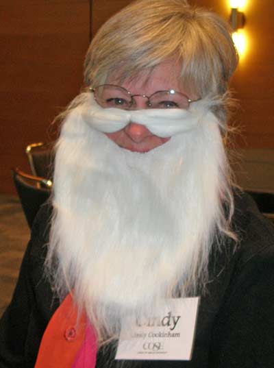 Cindy Cookinham in beard