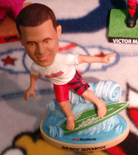 Grady Sizemore on a surfboard