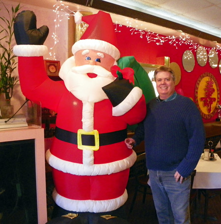Dan Hanson and Santa Claus