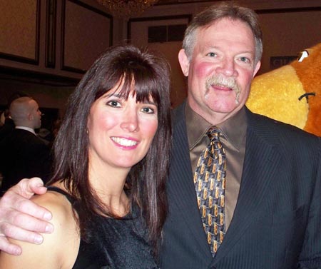 Cleveland Indians perfect game pitcher Len Barker with wife Eva