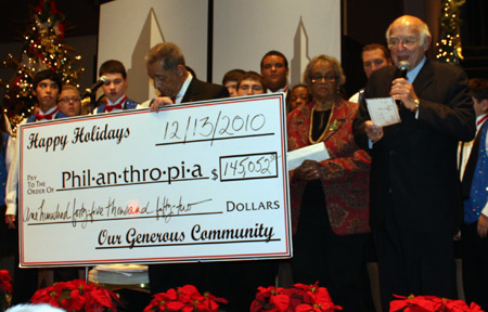Harlan Diamond announced a record Philanthropia donation of $145,052