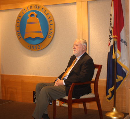 Adobe founder Chuck Geschke at the City Club of Cleveland