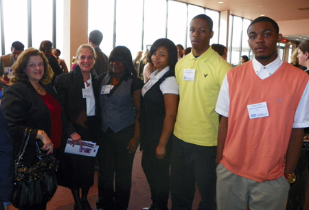 Students and teachers from Margaret Ireland HS Junior Achievement