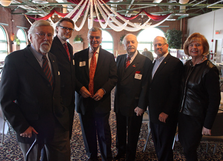 Rotary Club of Cleveland - Honorary Hungarian Consul Laszlo Bojtos, Slovenian Consul Jure Zmauc, Honorary Serbian Consul Alex Machaskee, August Pust, Richard Pollak and Honorary Lithuanian Consul Ingrida Bublys