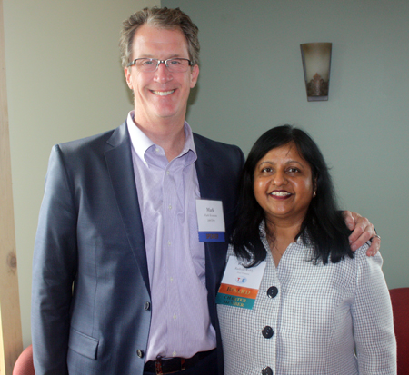 Keynote speaker Mark Kvamme and Radhika Reddy