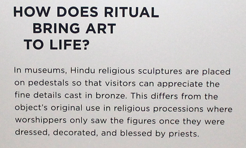 Hindu art text  at Cleveland Museum of Art