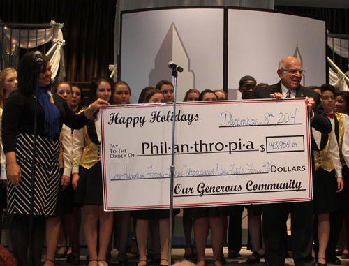 Harlan Diamond and the 2014 Philanthropia check