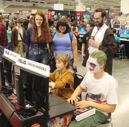 Gamers in Comic Con Costumes