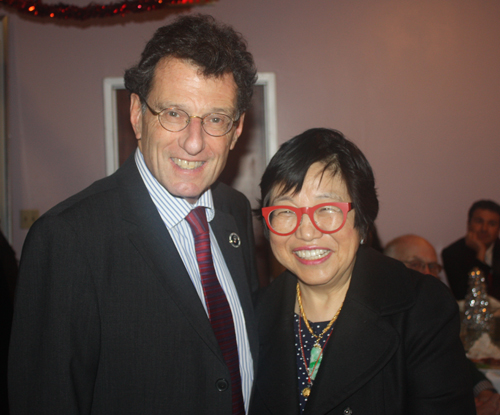 Judge Dan Polster and Margaret Wong