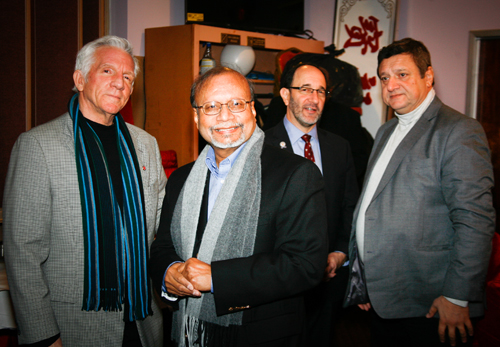 Richard Eastburn, Asim Datta, Councilman Tony Brancatelli and Pierre Bejjani