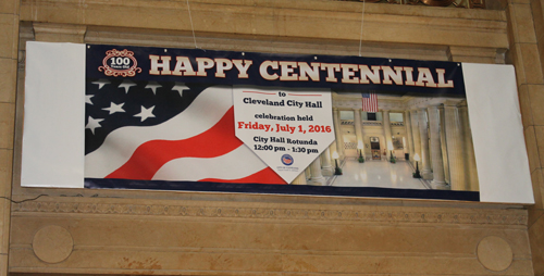 Cleveland City Hall Centennial Banner