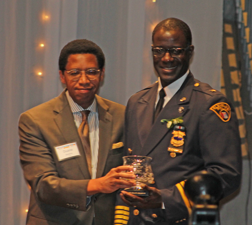 Duane Deskins and Chief Calvin Williams