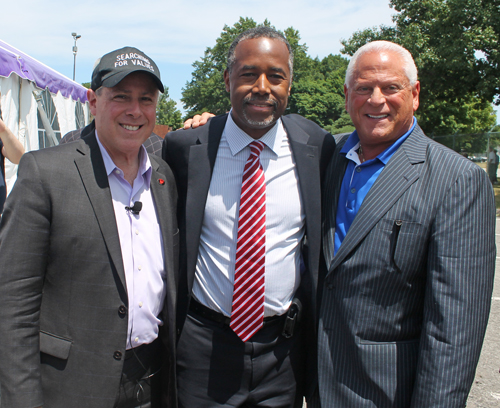 Project Loves-Purple America's Stuart Muszynski and Ken Lanci with Dr. Ben Carson