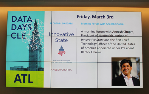 Aneesh Chopra at Data Days Cleveland promo