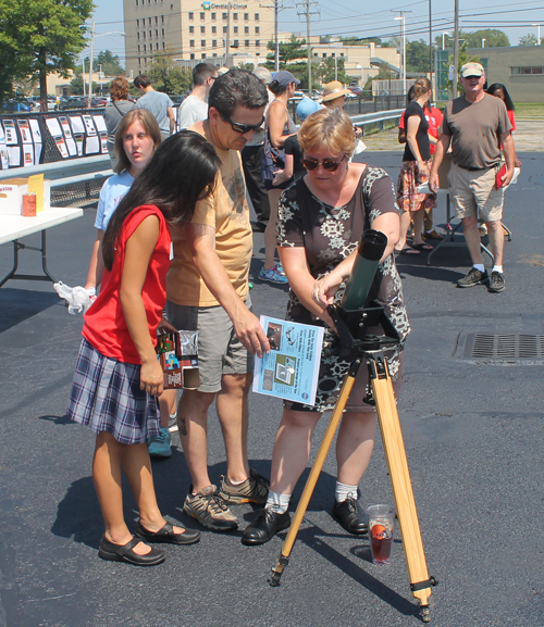 Solar Eclipse viewing event at Villa Angela High School in Cleveland