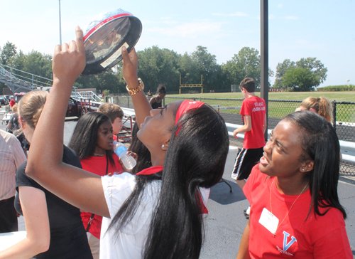 Solar Eclipse viewing event at Villa Angela High School in Cleveland