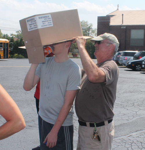 Solar Eclipse viewing event at Villa Angela High School in Cleveland