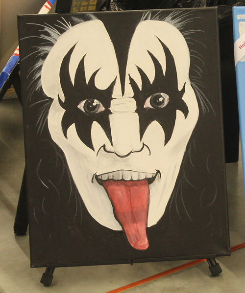 Gene Simmons of KISS art at Comic Con Cleveland
