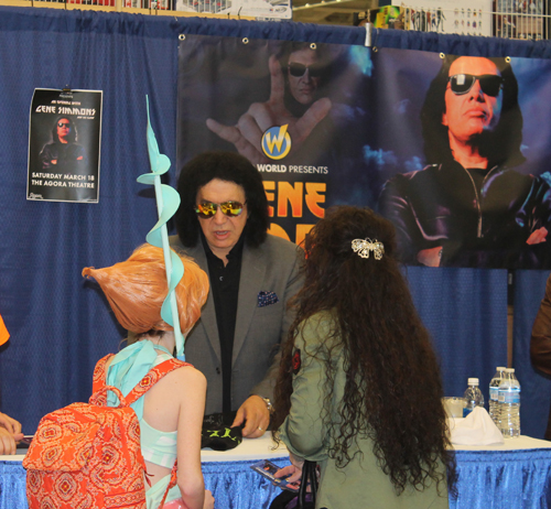 Gene Simmons of KISS art at Comic Con Cleveland