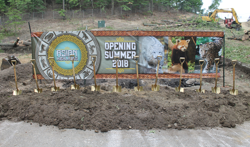 Asian Highlands at Cleveland Zoo - shovels for groundbreaking