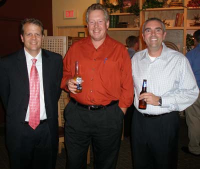 John Hill with guests at the Aztek anniversary celebration