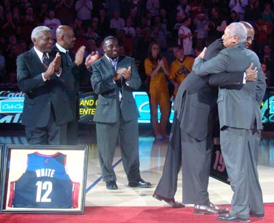Lenny Wilkens and Campy Russell
