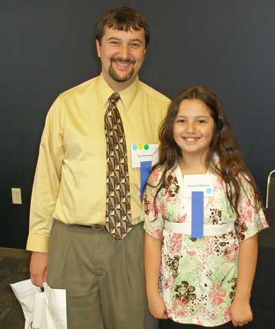 Buzzoodle's Ron McDaniel with daughter Alexandra McDaniel of Kids Roar