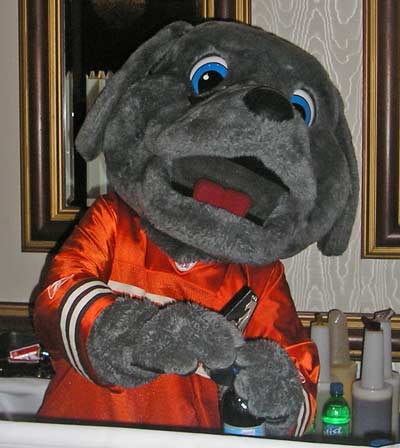 cleveland browns mascot outline