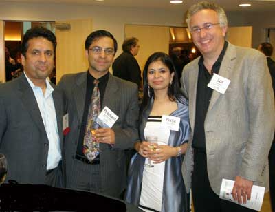 Phil Alexander of BrandMuscle, Prashant and Pooja Chopra of OSTN and Lev Gonick, CIO of CWRU