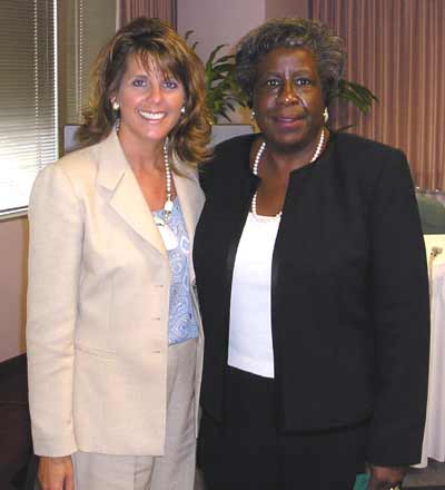 Terry Vlk of American Express and Patricia Kennedy Scott of Kaiser Permanente