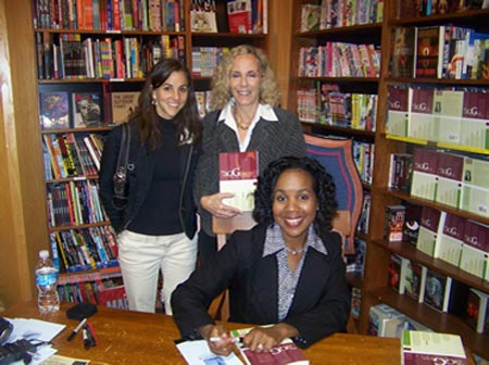 Marcia Pledger at book signing