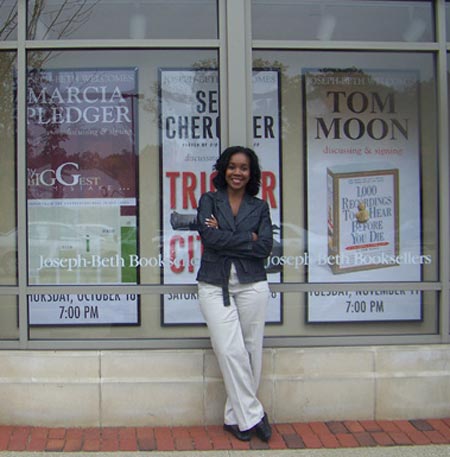 Marcia Pledger at book signing