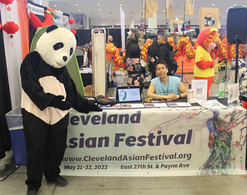 Cleveland Asian Festival panda at booth