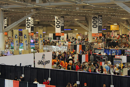 Fan Expo show floor from above