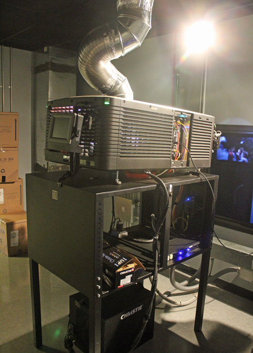private tour of the Projection Rooms at the theater