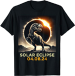 Solar eclipse dinosaur shirt