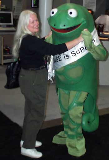 Peg Ireland and Frog