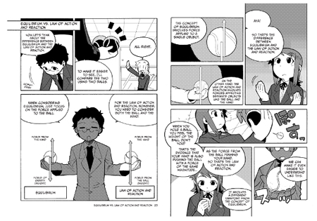 Sample page from Manga Guide to Physics