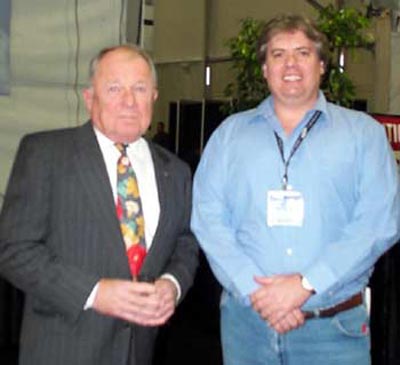 Attorney F. Lee Bailey with Dan Hanson in 2000