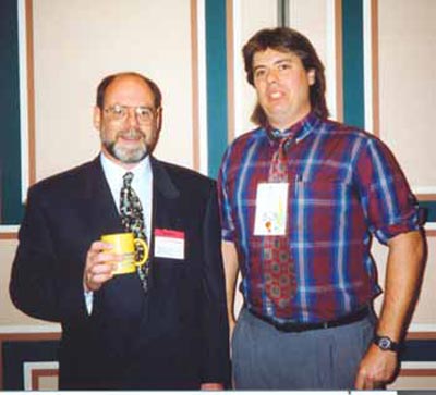 Symantec CEO Gordon Eubanks with Dan Hanson in 1992