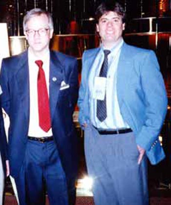 Peter Norton with Dan Hanson in 1991