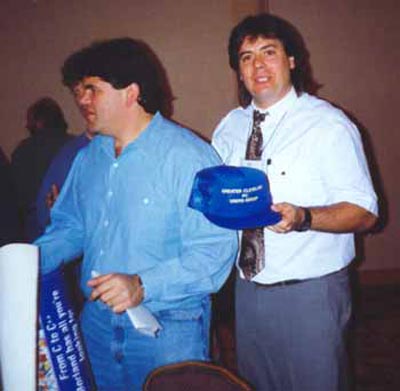 Borland CEO Philippe Kahn and Dan Hanson in 1992