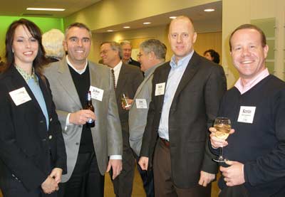 Colette Taylor, Aztek's John Hill, Rob Taylor and Kevin Latchford