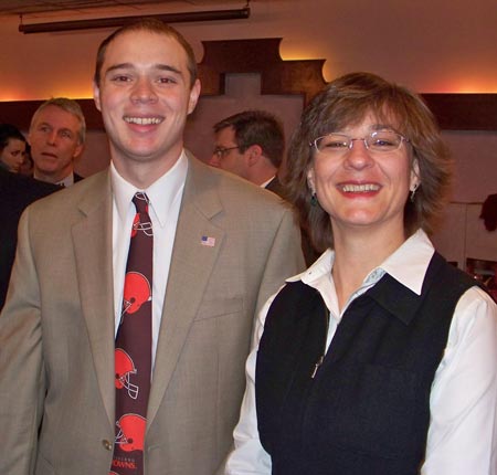 George Brown of Senator George Voinovich's office and Heidi Hooper of Boundless Flight